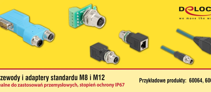 Złącza M8 i M12 klasy IP67 – kluczowe komponenty w automatyce przemysłowej