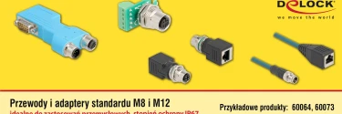 Złącza M8 i M12 klasy IP67 – kluczowe komponenty w automatyce przemysłowej
